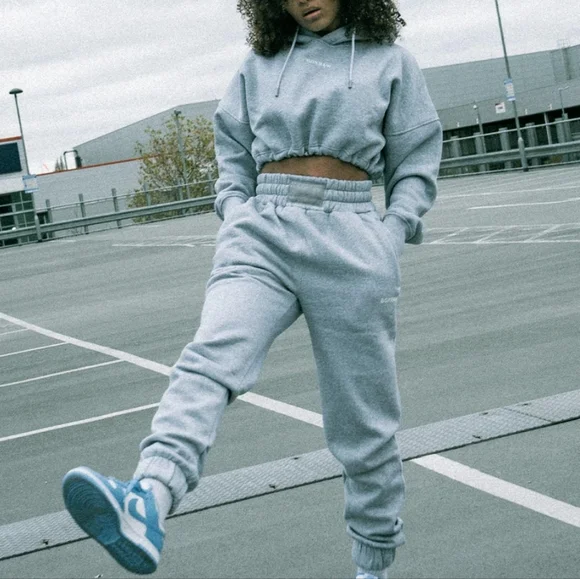 BOXRAW sweatsuit (WHITE top and bottom) - Picture 3 of 3